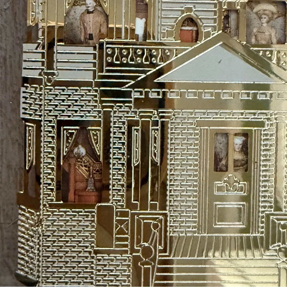 Victorian House Gold Dark Academia Whimsigoth Christmas Ornament 🎄